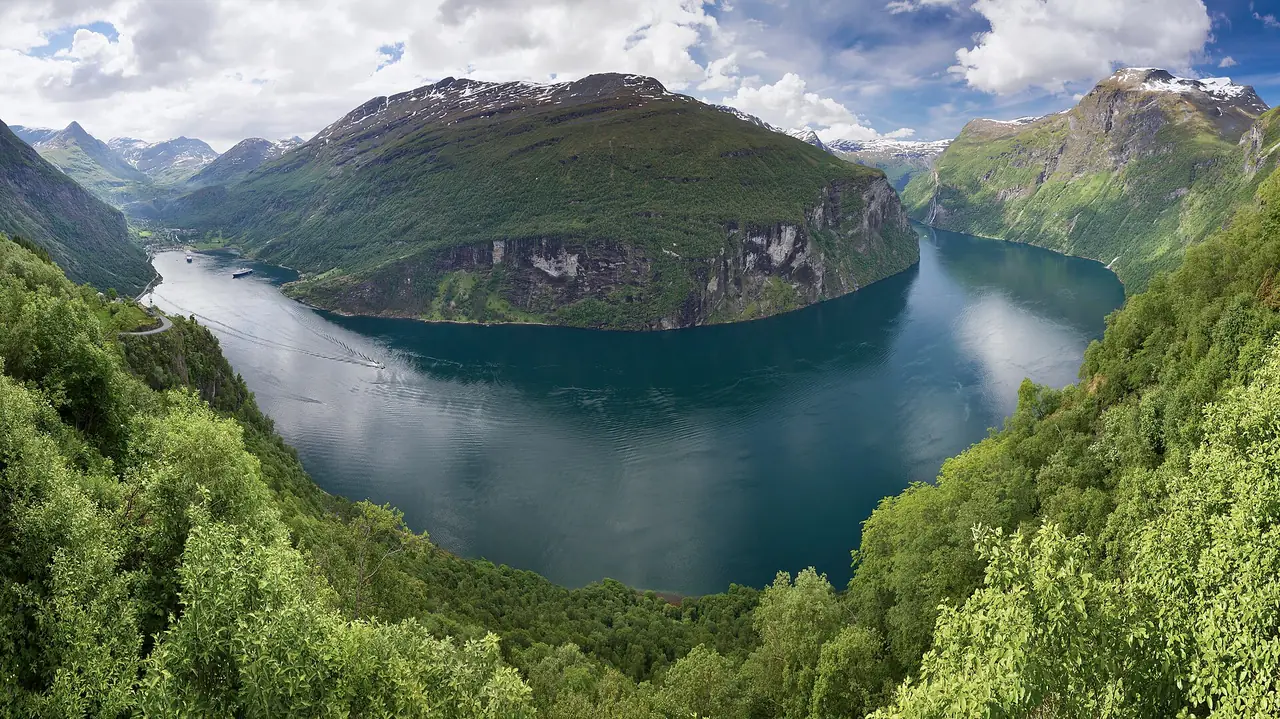 Norwegian Fjords in the Long Summer Light